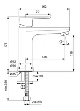 Смеситель Ideal Standard Cerafine BC554AA Model O для раковины, хром