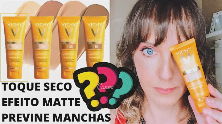 PROTETOR SOLAR COM COR TOQUE SECO EFEITO MATTE IDEAL SOLEIL FPS 60 CLARIFY VICHY