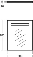 Зеркало Ideal Standard Mirror&Light T3340BH c подсветкой