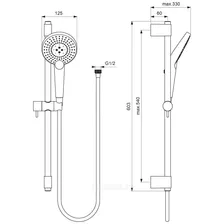 Душевой гарнитур Ideal Standard Idealrain Evo Jet B1761AA Хром
