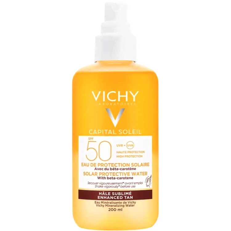 VICHY IDEAL CAPITAL SOLEIL Спрей Солнцезащитный Двухфазный Активатор Загара SPF 50