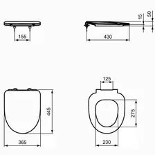 Сиденье для унитаза Ideal Standard is i.life A T467601