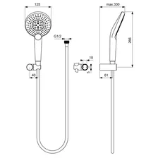 Душевой комплект Ideal Standard Idealrain Evo Jet B1765AA