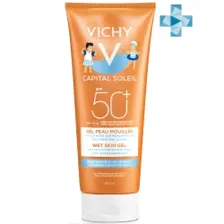 Vichy Capital Ideal Soleil - Солнцезащитная эмульсия для детей с технологией нанесения на влажную кожу Wet Skin SPF 50+, 200 мл