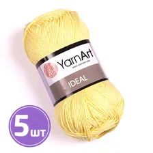Пряжа YarnArt Ideal (224), светлый лимон, 5 шт. по 50 г, Ideal_224