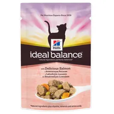 Hill's Ideal Balance влажный корм для кошек, с аппетитным лососем, 85г